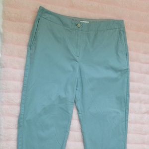 J Jill Live-In Chino Pants Aqua/ Pale Teal (Sz 10)